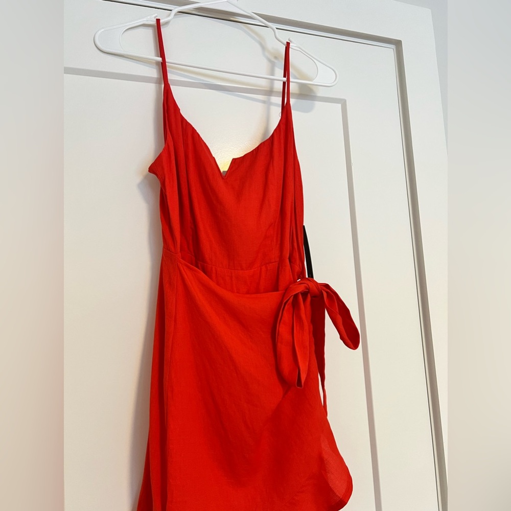 Lulu's Red Ruffle Mini Dress - Picture 5 of 12